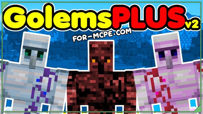Мод на големов - Golems PLUS 1.16, 1.15, 1.14