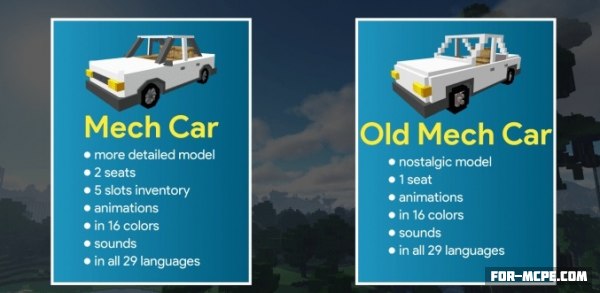 Mech Car addon